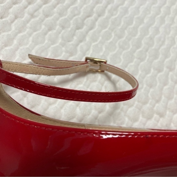 KATE SPADE RED PATENT LEATHER SHOES - Size 7 1/2 - Picture 10 of 10
